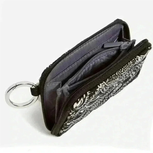 Vera Bradley RFID Petite Zip-Around Wallet in Cotton Stellar Paisley NWT - Picture 2 of 4